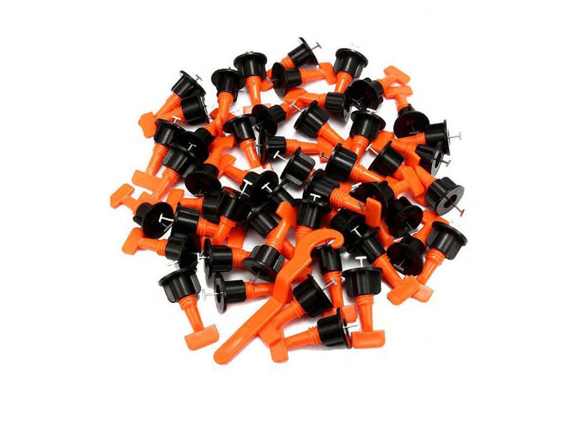 50 Herramientas De Nivelación De Ladrillos Para Colocación De Ladrillos Con Pasador De 1,5 Mm