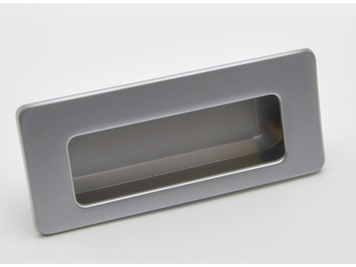 Tirador rectangular para muebles Zamac 83x36 mm Cromo mate HARDWAREXCHANGE