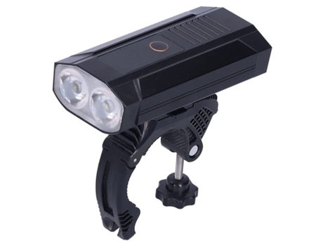 Luz de bicicleta, USB recargable faro de bicicleta impermeable faro de bicicleta para el ciclismo-Negro