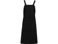 Delantal KARIBAN con Bolsillo (Negro - Algodón - 30 x 76 cm)