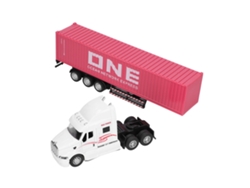 Ats-modelo De Camión Contenedor 1:48 Juguete Decoratsivo Vivid Exquisito Bonito Para Mayores De 3 Años Rosa