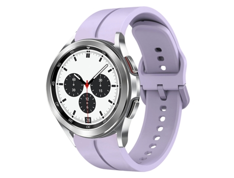 Correa de reloj inteligente para Samsung Galaxy Watch 4 Classic 42 mm 20 mm Bucle de silicona (púrpura)
