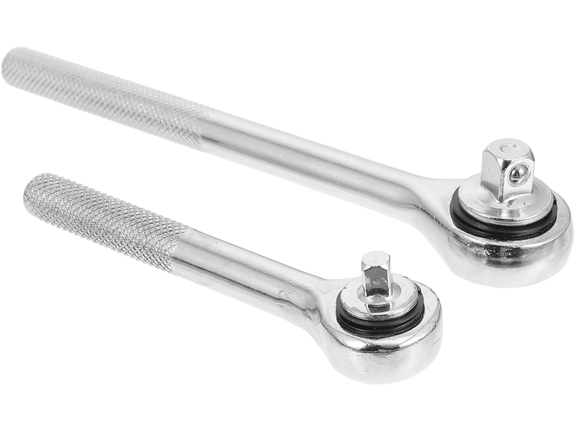 Llave De Carraca Multifuncional Antideslizante De Acero Inoxidable De 1/4 Y 3/8 De Pulgada Para