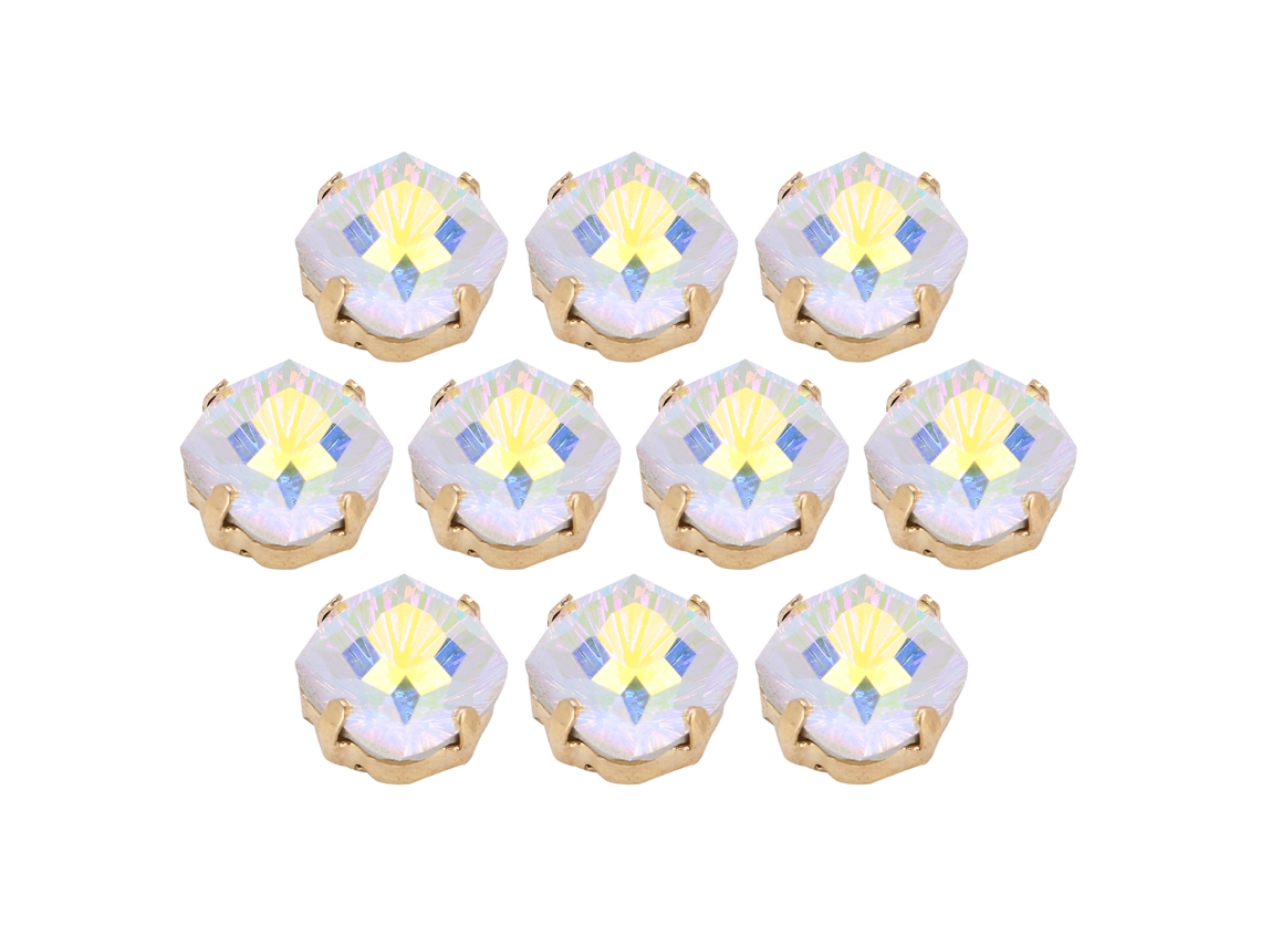 10 Garras De Costura De Diamante K9 Glass 10mmab Para Decoración De Ropa Y Accesorios Diy