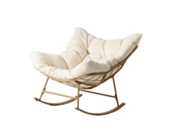 Quito Mecedora Beige De Interior Y Exterior