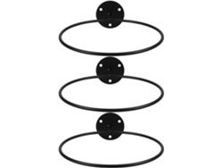 Soporte De Pared De Metal Negro Para Globos, Resistente Al Desgaste Y A La Corrosión.