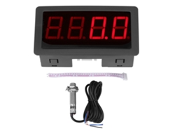 VVJIJILLY Tacômetro Integrado Com Sensor De Proximidade Hall, Tacômetro Digital Led Com Seleção Automática De Comutação, Medição De Alta Precisão Para Automação