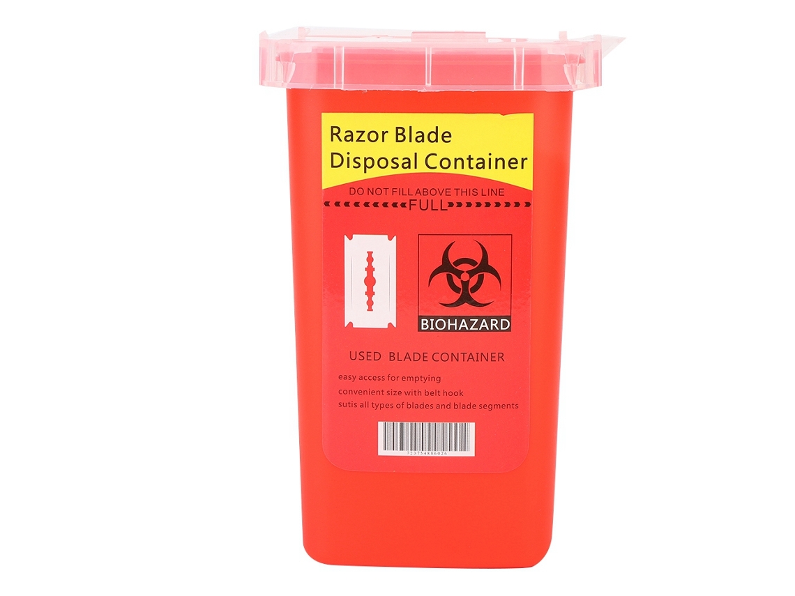 Contenedor Desechable Para Agujas Y Cuchillas De Tatuaje Caja De Residuos Portátil