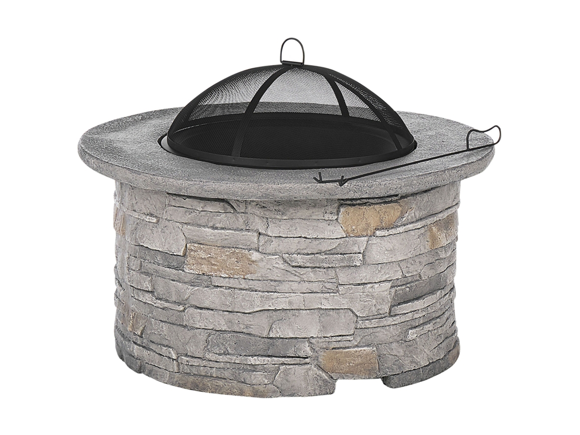 Pozo de fuego BELIANI Tambora de MgO Gris 92x92x48