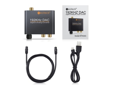 Decodificador de Audio SLOWMOOSE con Adaptador Conversor de Control de Volumen Negro
