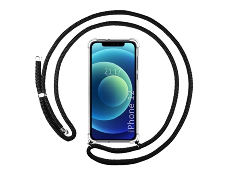 Carcasa iPhone 12 / 12 Pro (6.1) TUMUNDOSMARTPHONE Colgante Negro