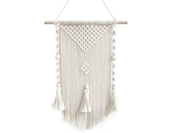 2026-arte De Pared Macramé Linjou Decoración Para Hogar Dormitorio Estilo Boho (beige)