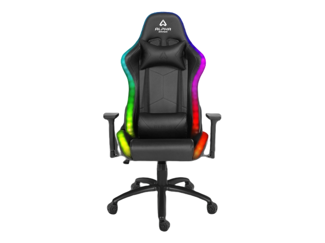 Silla Gaming ALPHA GAMER Cygnus RGB (Hasta 130 kg - Clase 4 - Negro)