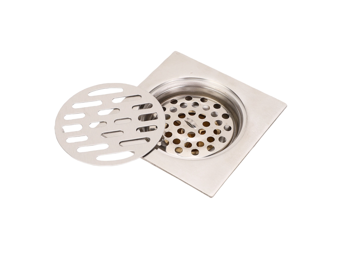 Desagüe Cuadrado Para Piso, Cobre, Acero Inoxidable, Cierre Automático, Desodorizante Para Baño, Cocina, Balcones.