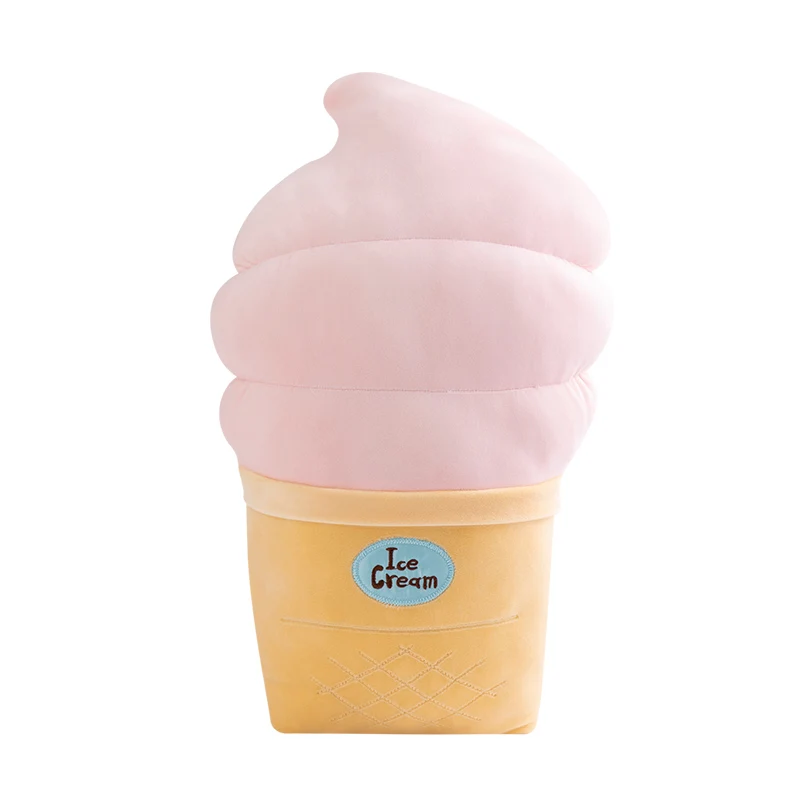 Cojín Tipo Helado Para Adultos (50 Cm, Diseño De Fresa) Con Soporte Lumbar.