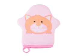 Esponja De Baño Suave De Algodón Para Bebés, Con Diseño De Gato De Dibujos Animados Y Estrellas.