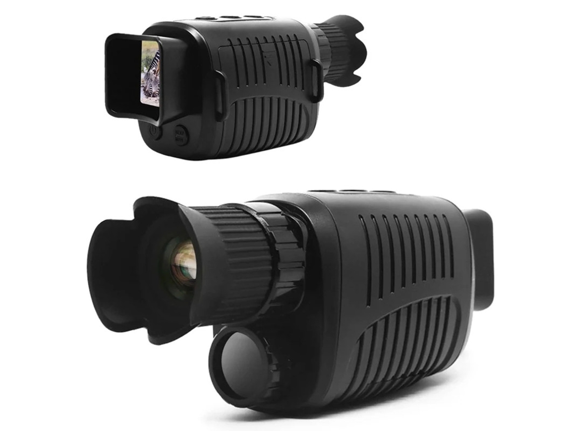 Monocular de visión nocturna con lector de tarjetas, IP54, resistente al agua, 7 niveles de visión nocturna infrarroja ajustable, color negro, Yizhood