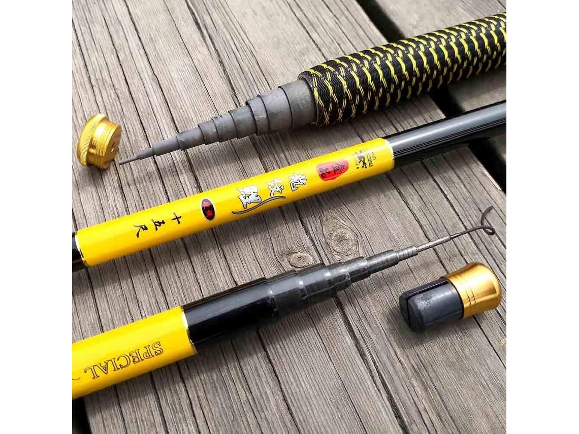 Caña De Pescar Mar, 3,6/4,5 M Y 7,2 Metros, Flux Pole Main Carbon Fiber Casting Telescopic Fishing Crastes ...