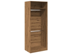 Armario artesanal de roble Maison Exclusive en derivados de la madera, 80x50x200 cm
