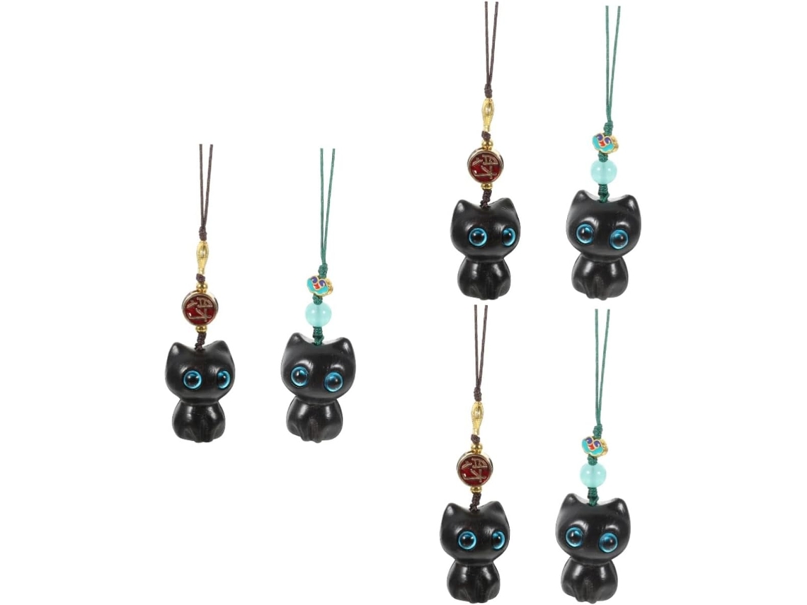 Llavero Con Colgante De Gato Nuobesty, Decoración Colgante Para Accesorios Elegantes De Estilo Chino.