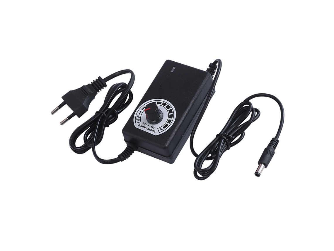 Adaptador De Corriente Ac A Dc Ajustable 3-12v 2a 24w Para Ventilador Bomba