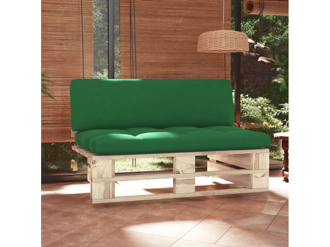 Sofá Central De Palets Para Jardín | Sofá De Exterior Madera Pino Impregnada Wsd413359
