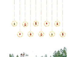Luces decorativas para ventanas de interior | Luces navideñas para ventanas | Iluminación romántica, Gokoco