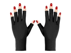 Guantes anti-UV 2025 para lámpara de uñas, sin dedos, para uñas de gel, lámpara, protege tu piel de los daños GOKOCO