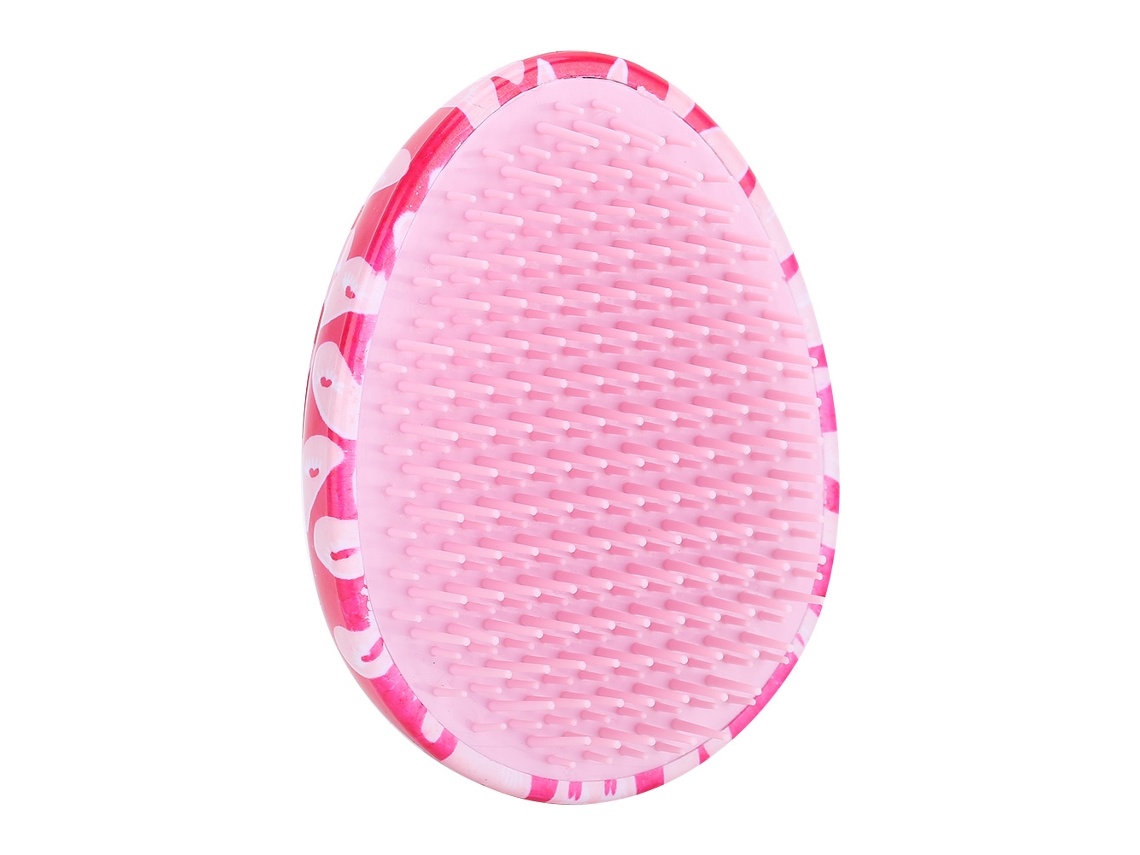 Peine De Masaje Unisex Huevo Antiestático Para Cabello Liso Y Rizado Peluquería Rosa