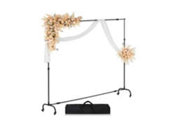 Soporte de fondo fotográfico ajustable y móvil 213x300cm Tekmaquinas