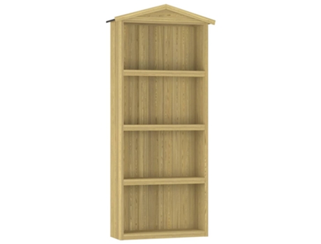 Caseta Herramientas Jardín VIDAXL Madera de Pino Impregnada 87x33x222 cm