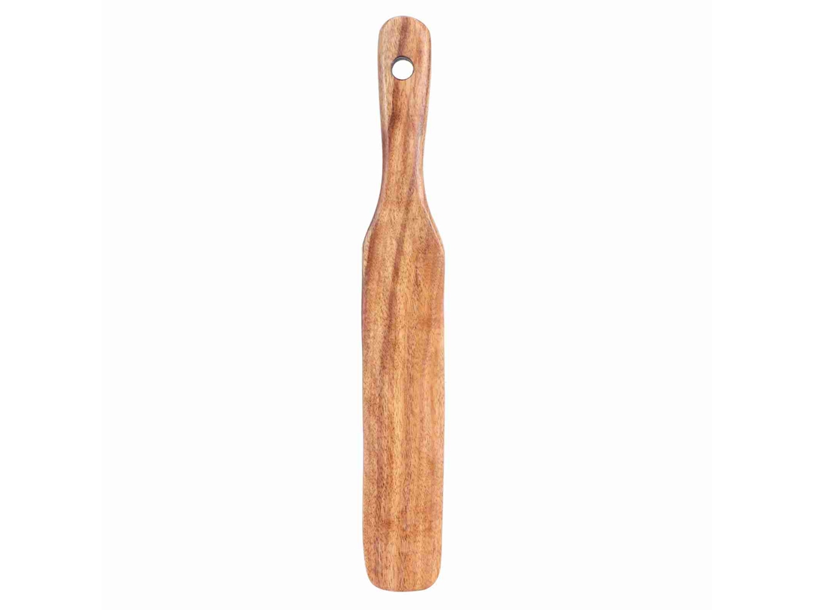 Espátula Antiadherente De Madera De Teca Para Cocina Doméstica, Utensilio De Cocina Cremoso.