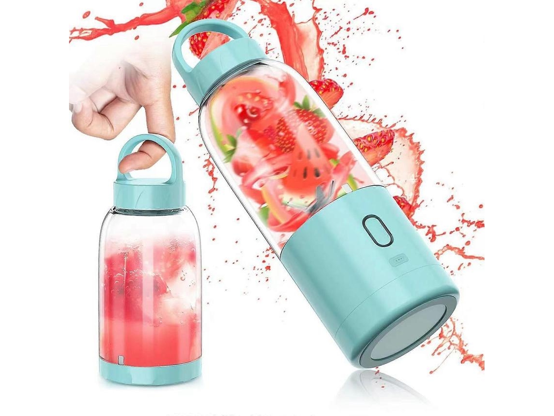Licuadora Portátil, Licuadora Personal Para Batidos Y Batidos, Exprimidor De Frutas Recargable Por Usb Con 6 Cuchillas CHRUI