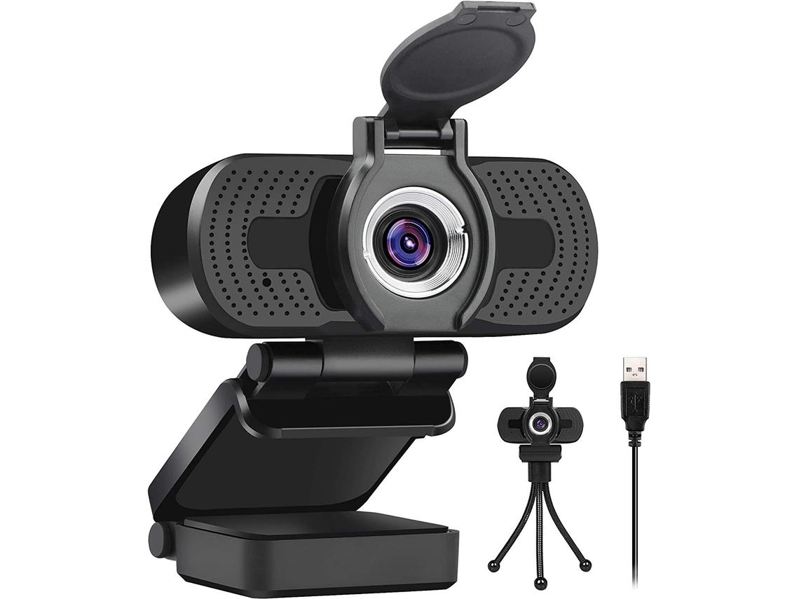 Cámara web Full HD de 1080p cámara de escritorio para computadora portátil PC Mac para conferencias y videollamadas cámara web Pro Stream con videollamadas Plug and Play IKIKSO