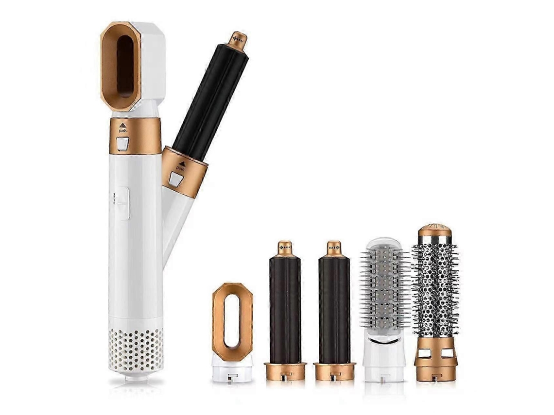Estilizador de cabello versátil 5 en 1: rizador, plancha y cepillo secador para un cuidado capilar completo - TAISHENGDA