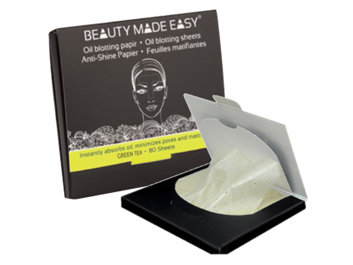 Papeles Matificantes Té Verde 80 Hojas BEAUTY MADE EASY