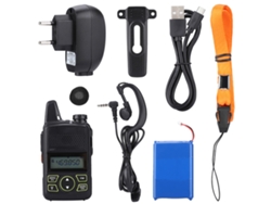 Mini Radio Walkie-talkie Uhf De 400-470 Mhz Para Niños Con Batería De 1500 Mah Y Linterna Led.