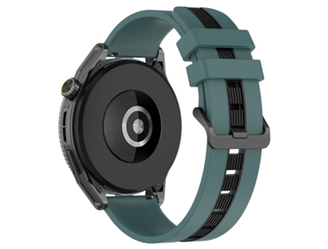 Correa de Silicona dos colores 22mm para Huawei Watch GT 3 SE/Watch GT - verde oliva/negro