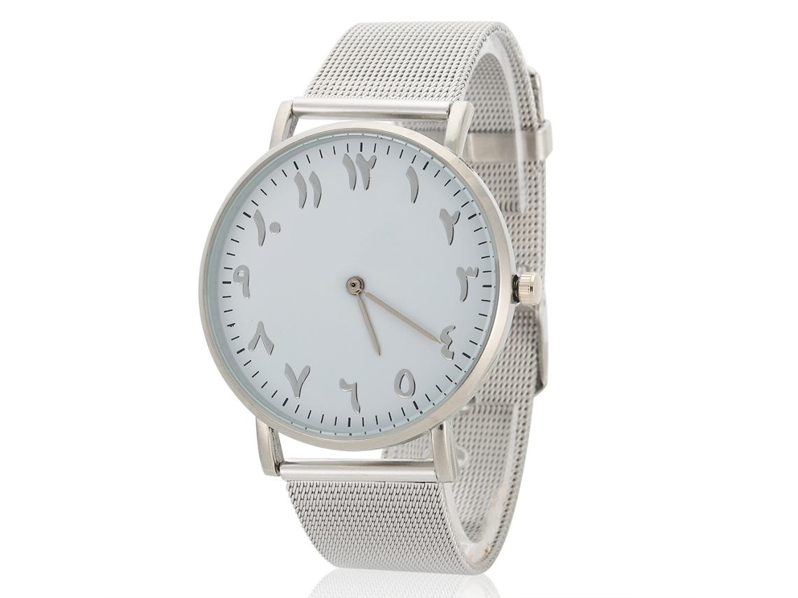 Reloj De Pulsera Analógico Para Mujer Con Movimiento De Cuarzo, Brazalete De Acero Inoxidable, Esfera Redonda, Color Plata.