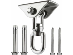VVJIJILLY Gancho De Teto Inox, Rotativo 360°, Até 500kg, P/ Cadeira Suspensa, Yoga Aéreo, Saco De Boxe