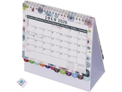 Calendário De Mesa Mensal Com Flip Charts Para Professores E Planejamento Diário, Organizador Anual