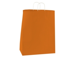 Bolsa de papel naranja de Europrice