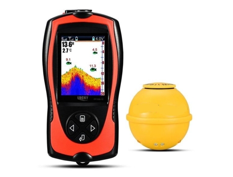 Buscador de peces recargable, sensor de sonda inalámbrico, pantalla a color[Ff1108 1cwla]