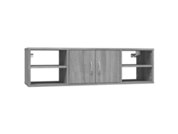Maison Exclusive - Estantería De Pared Madera Contrachapada Gris 102x30x29 Cm