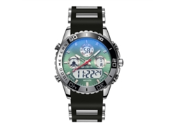 Reloj Deportivo Personalizado (verde), Cronógrafo Luminoso E Impermeable Con Alarma Electrónica.