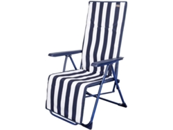 Silla tumbona plegable AKTIVE 5 posiciones rayas marineras