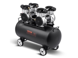 VEVOR Compresor Aire Compacto Portátil sin Aceite 75 L 90 PSI 900 x 430 x 730 mm