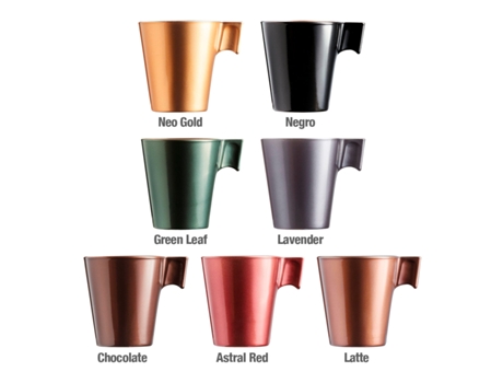 LUMINARC Flashy - Taza de Café de 8 cl en Vidrio Templado. Negro New