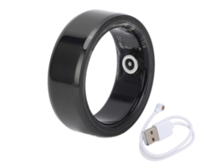 Anillo inteligente impermeable para monitorizar la salud y el estado físico, ideal para ciclismo, senderismo y deportes, negro, 18,2 mm (0,72 pulgadas). Nostalgia88