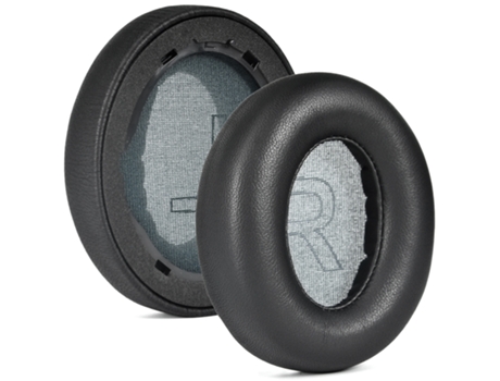 Reemplazo de almohadillas de cuero proteico para Anker Soundcore Life Q20/Q20 BT Negro